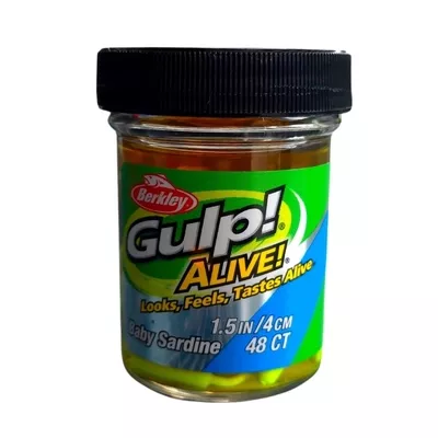 Berkley Gulp Alive Baby Sardine 1.5 Chartreuse | LRF Dükkanı